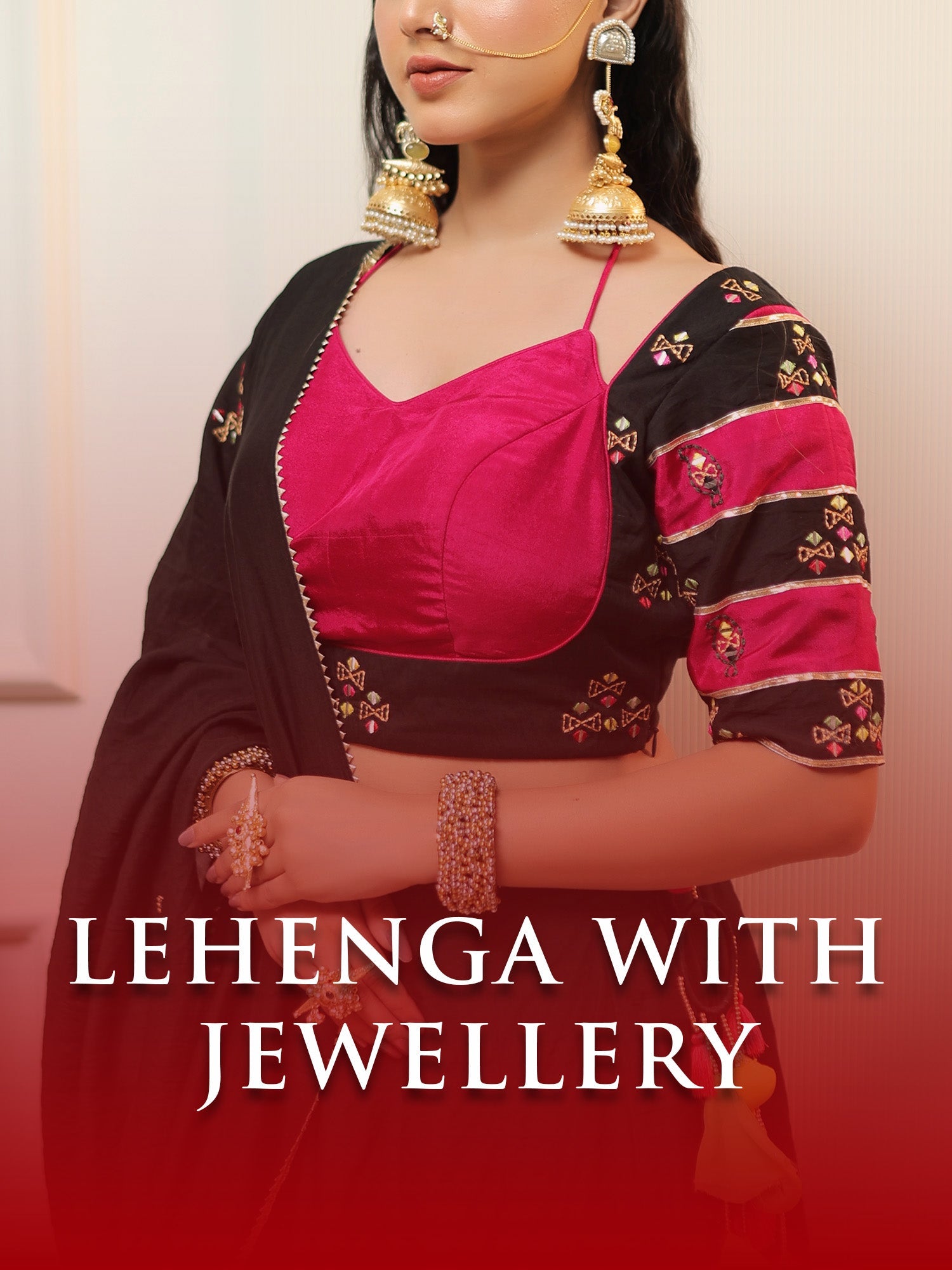 Navratri Lehenga & Jewellery Combos