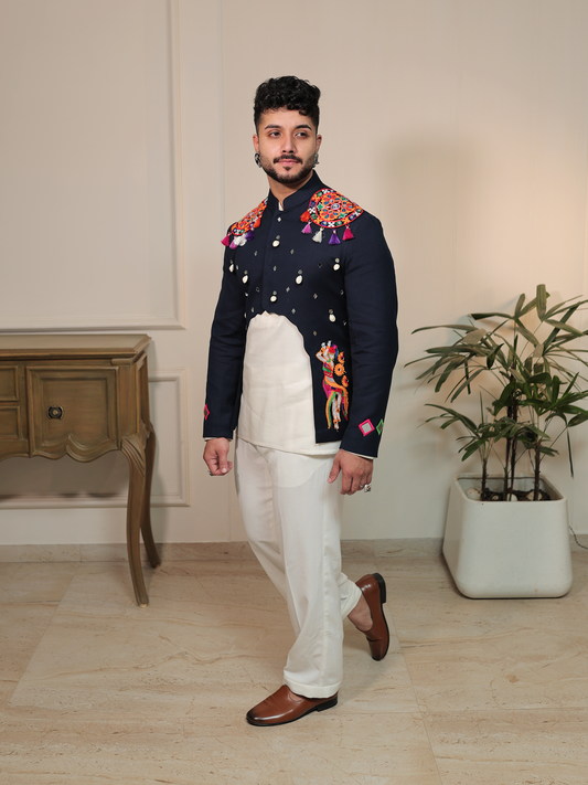 Arvind Garba Jharokha Jacket Set.