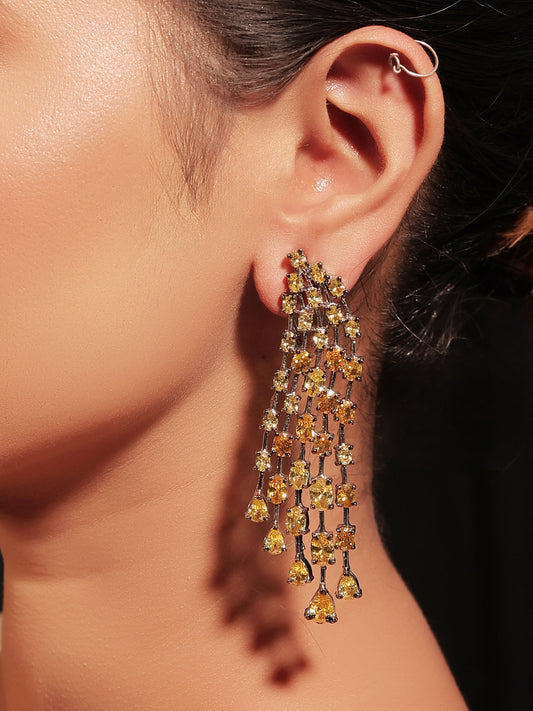 Pranjal Yellow Diamond Earrings