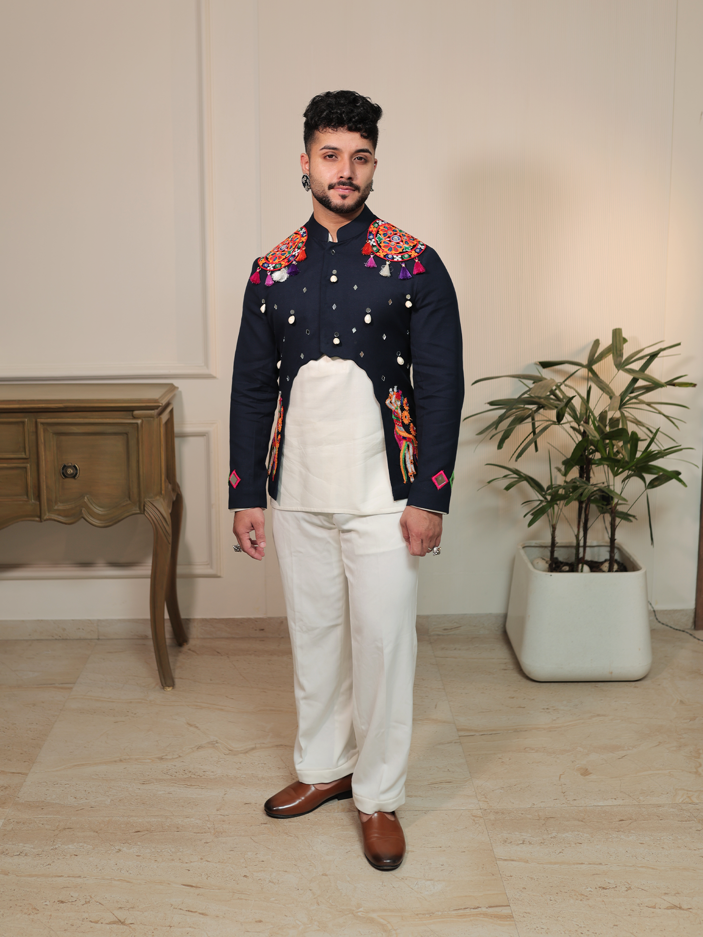 Arvind Garba Jharokha Jacket Set.