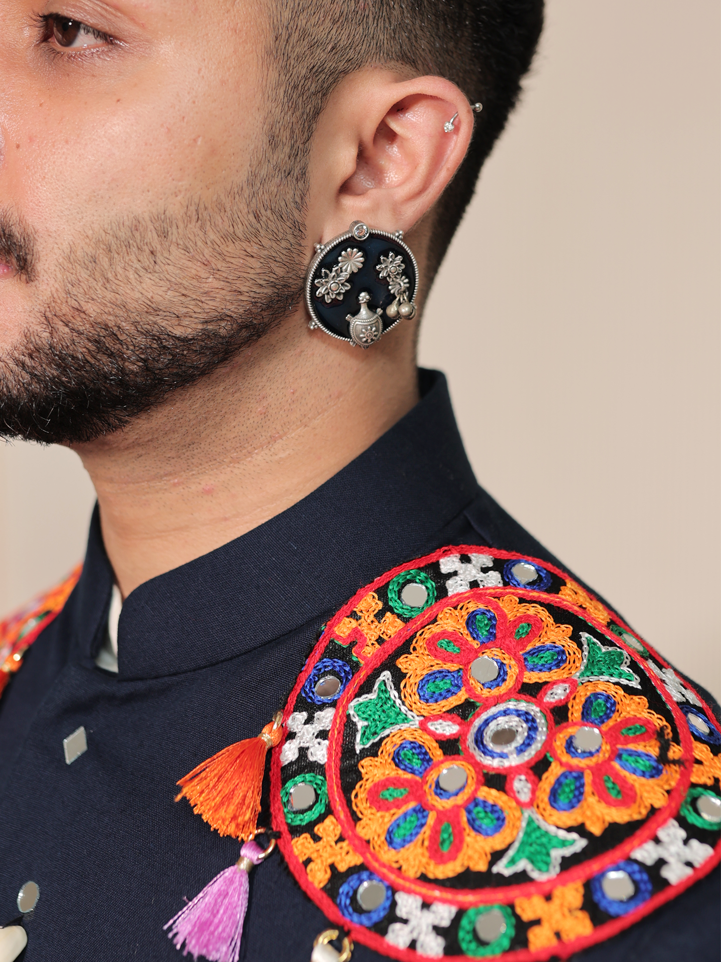 Arvind Garba Jharokha Jacket Set.