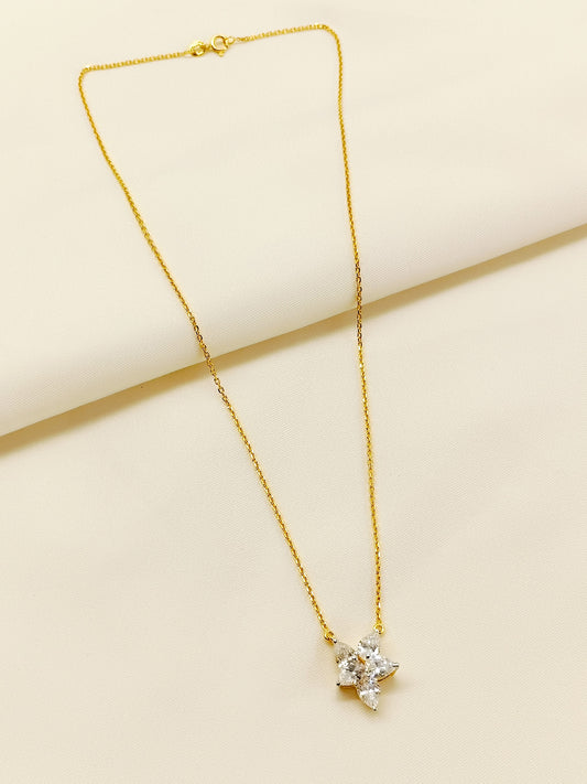 Romsha 92.5 Silver Swarovski Stone Pendal