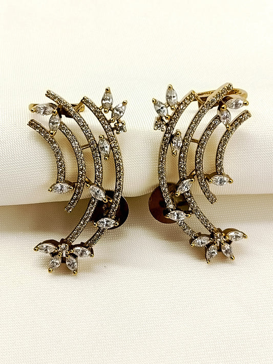 Nathalie White American Diamond Earring