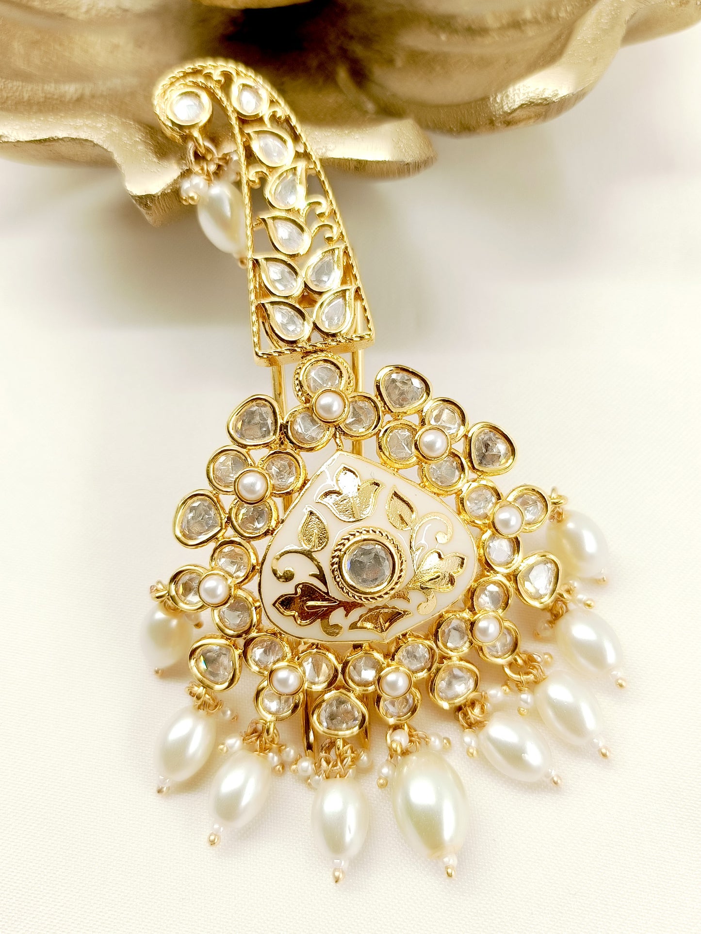 Hardik White Kundan Dulha Kalgi