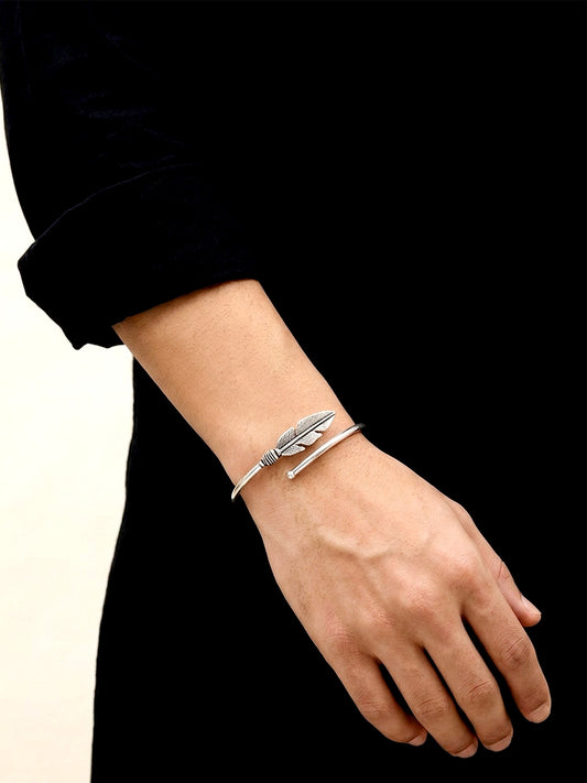 Nitesh Silver Men's Bracelet