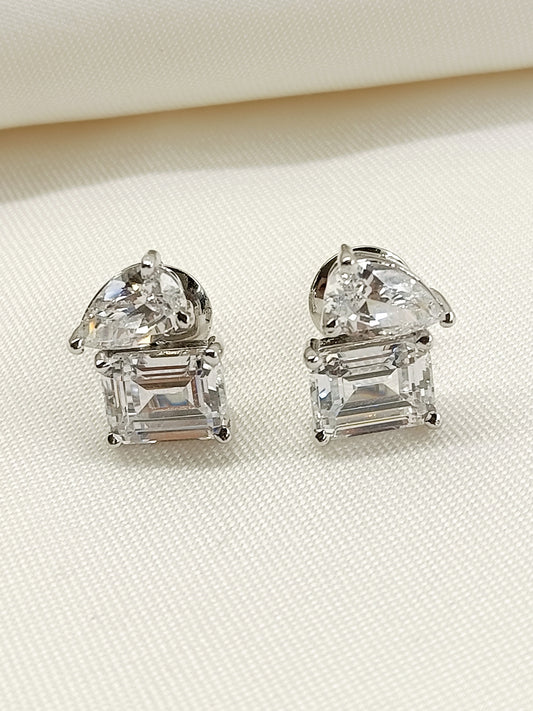 Bani 92.5 Silver Swarovski Stone Tops