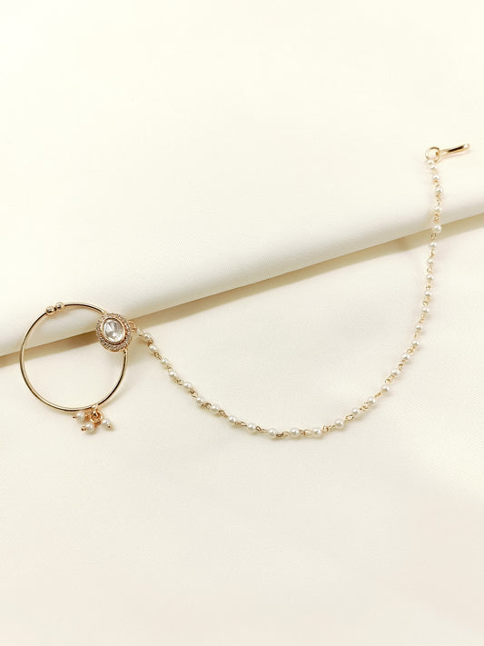Eshani White Kundan Nath