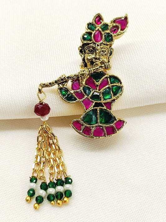 Jairaj R&G Krishna Ji Brooch
