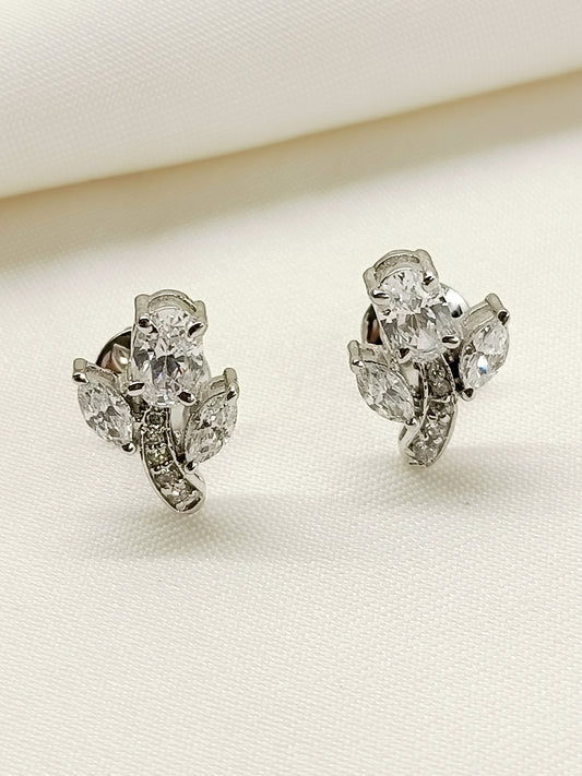 Anasat 92.5 Silver Swarovski Stone Tops