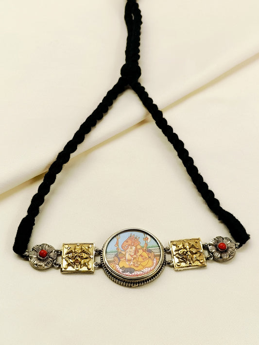 Divit Ganesha Miniature Art Men's Neckpiece