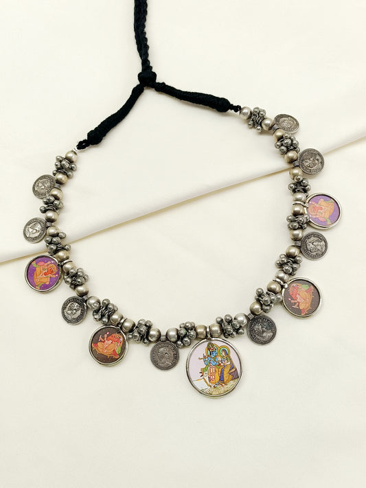 Vydika Multi Colour Oxidized Neckpiece