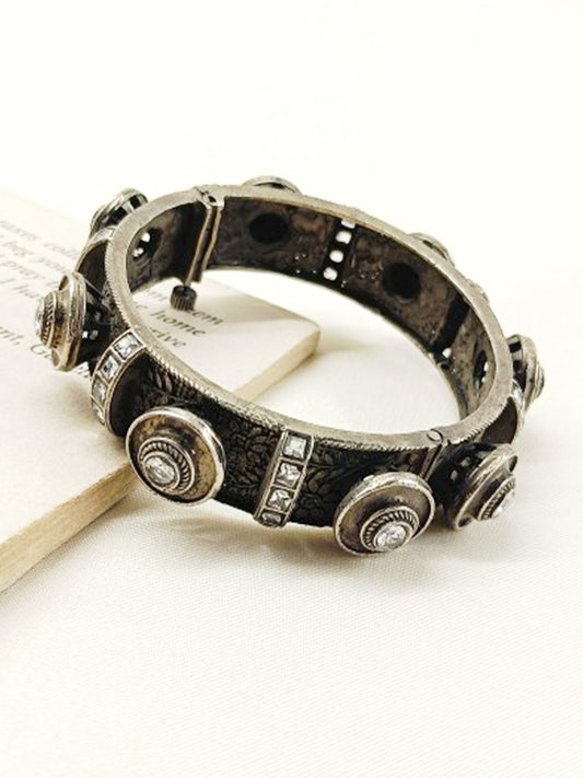 Darshi White Oxidized Kada