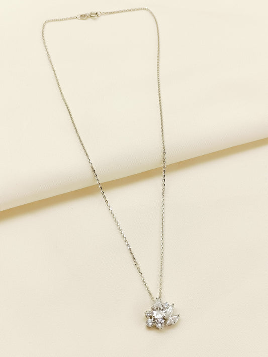 Moni 92.5 Silver Swarovski Stone Pendal