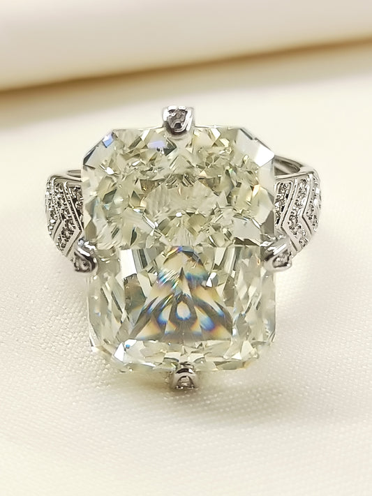 Kiaan White American Diamond Finger Ring