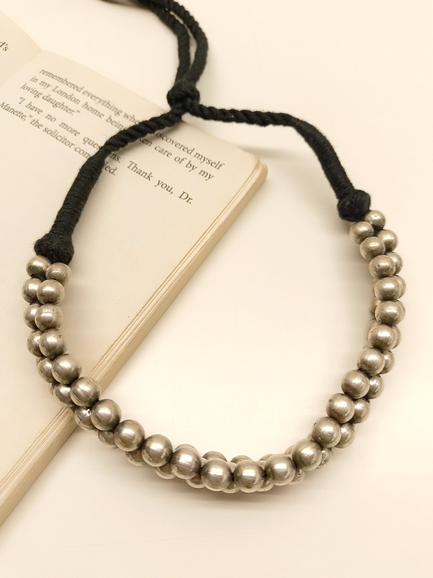 Karina German Silver Oxidized Choker – AG'S