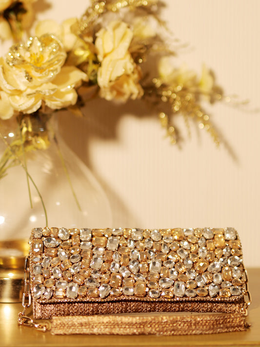 Chinmayi Golden Evening Clutch