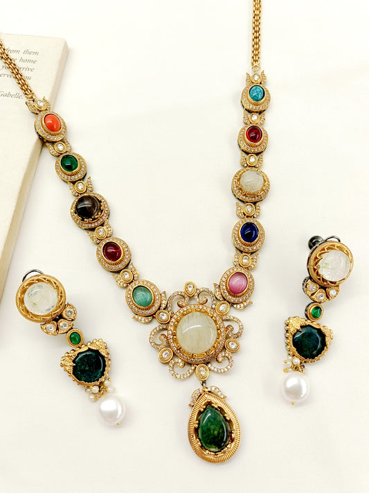 Tehreem Multi Colour Boutique Necklace Set
