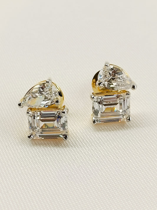 Niyati 92.5 Silver Swarovski Stone Tops