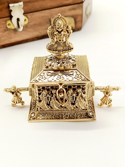 Kaikeyi Copper Antique Temple Sindoor Dibbi