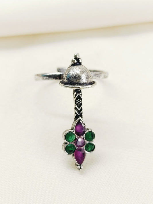 Eshma R&G Oxidized Finger Ring