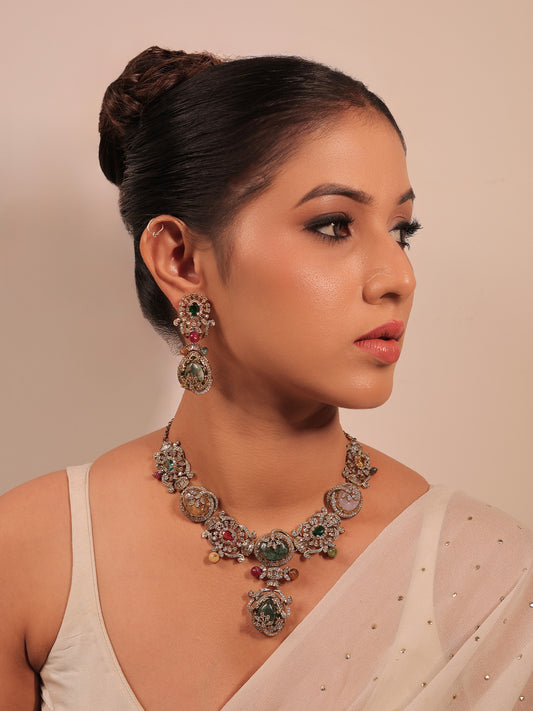 Bharni Multi Colour Boutique Necklace Set