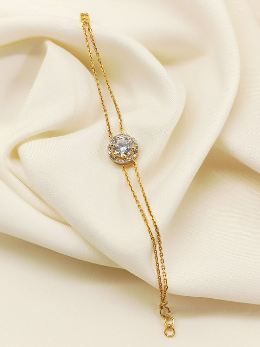 Vartika 92.5 Silver Swarovski Stone Bracelet