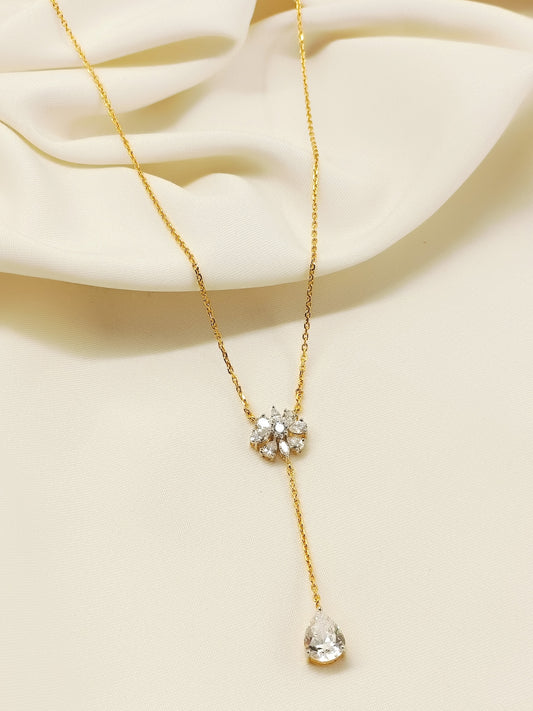 Omaira 92.5 Silver Swarovski Stone Pendal