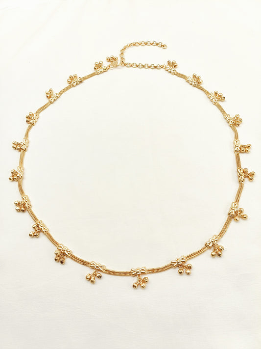 Henrike Golden Antique Waist Belt/kamar Bandh