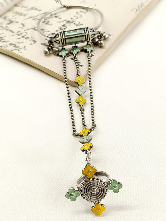 Vinnie Multi Colour Oxidized Hathphool
