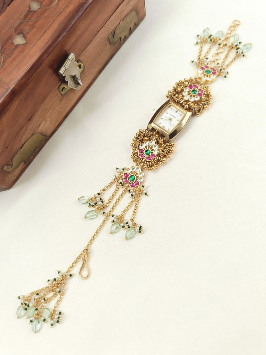 Saisha's Paachi Kundan Watch