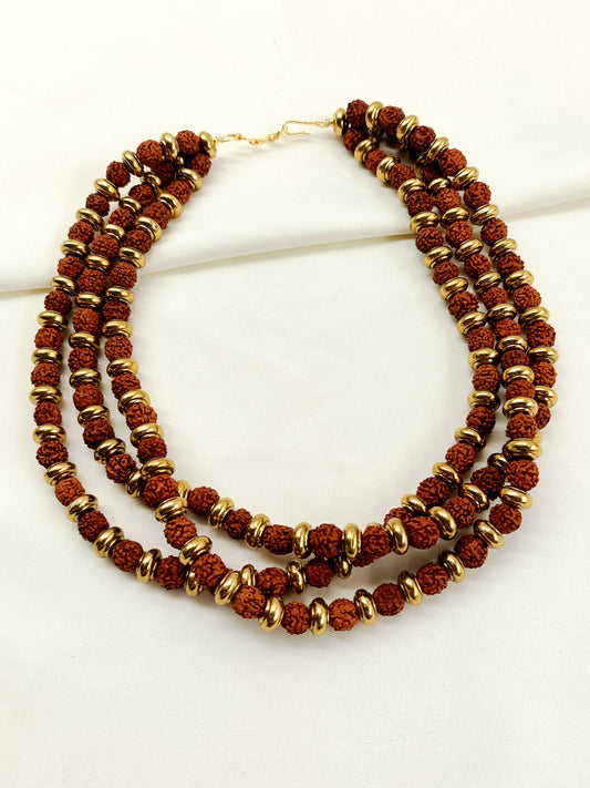 Paritosh Three-Layer Rudraksha Mala