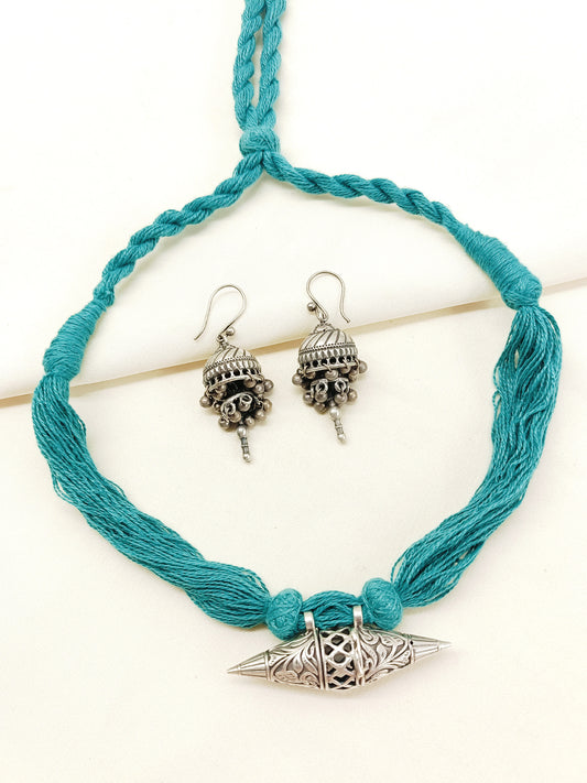Ila Firozi Oxidized Necklace Set