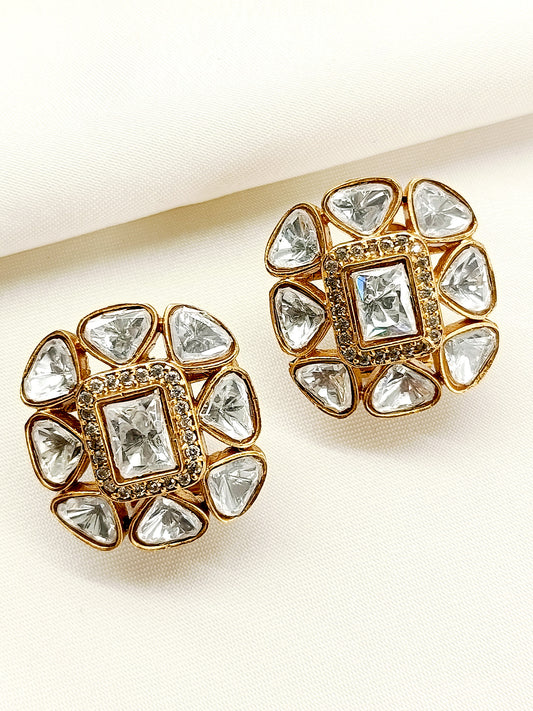 Maanyta White Kundan Tops