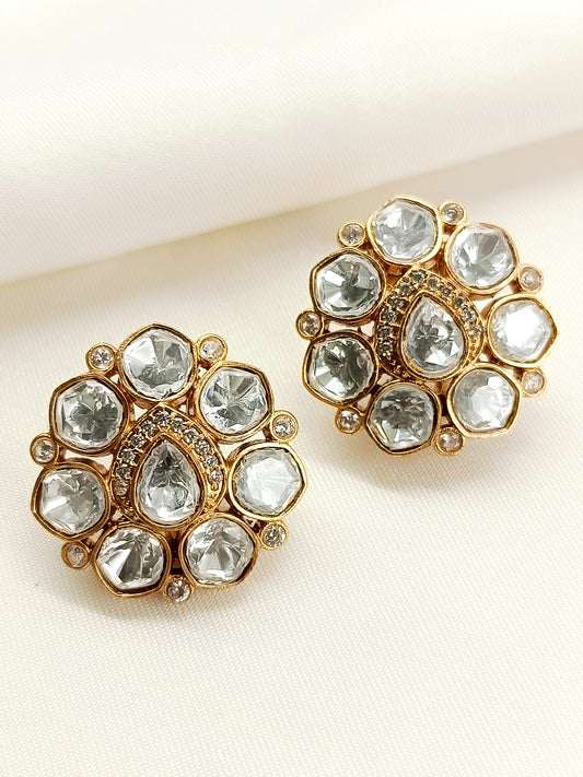 Swarah White Kundan Tops