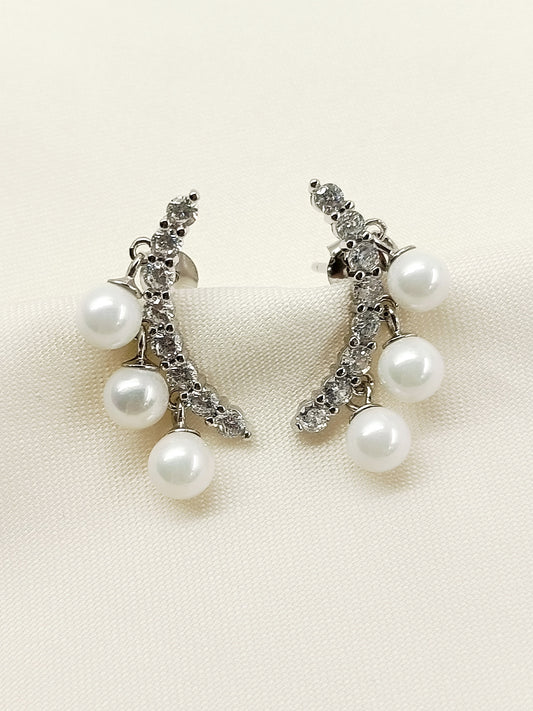 Deaba 92.5 Silver Swarovski Stone Tops