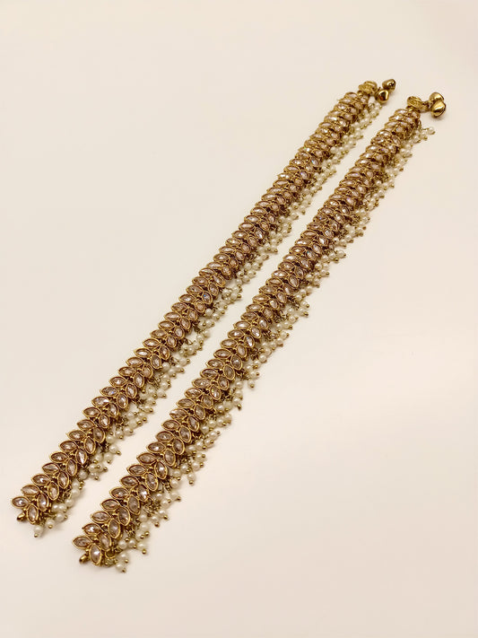 Anisha Copper Polki Anklet