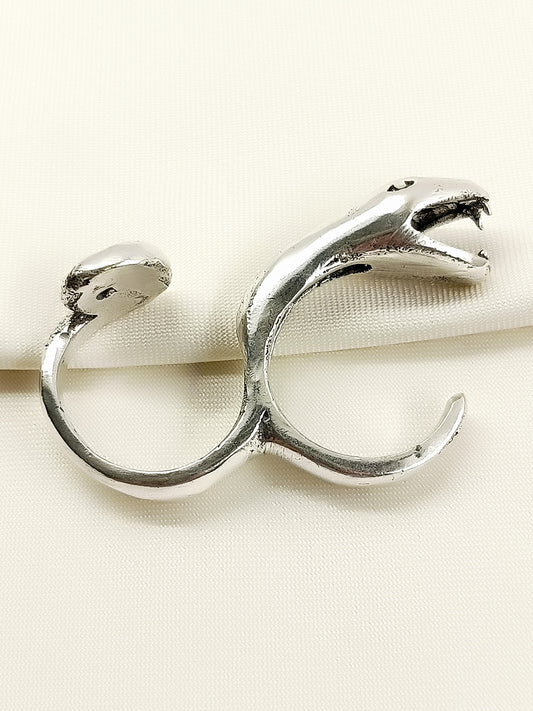 Saiyan Silver Men's Finger Ring