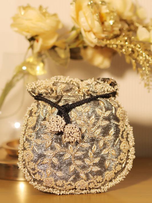 Lilith Grey Potli Bag