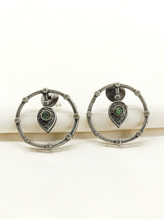 Darpana Mint Green Oxidized Tops