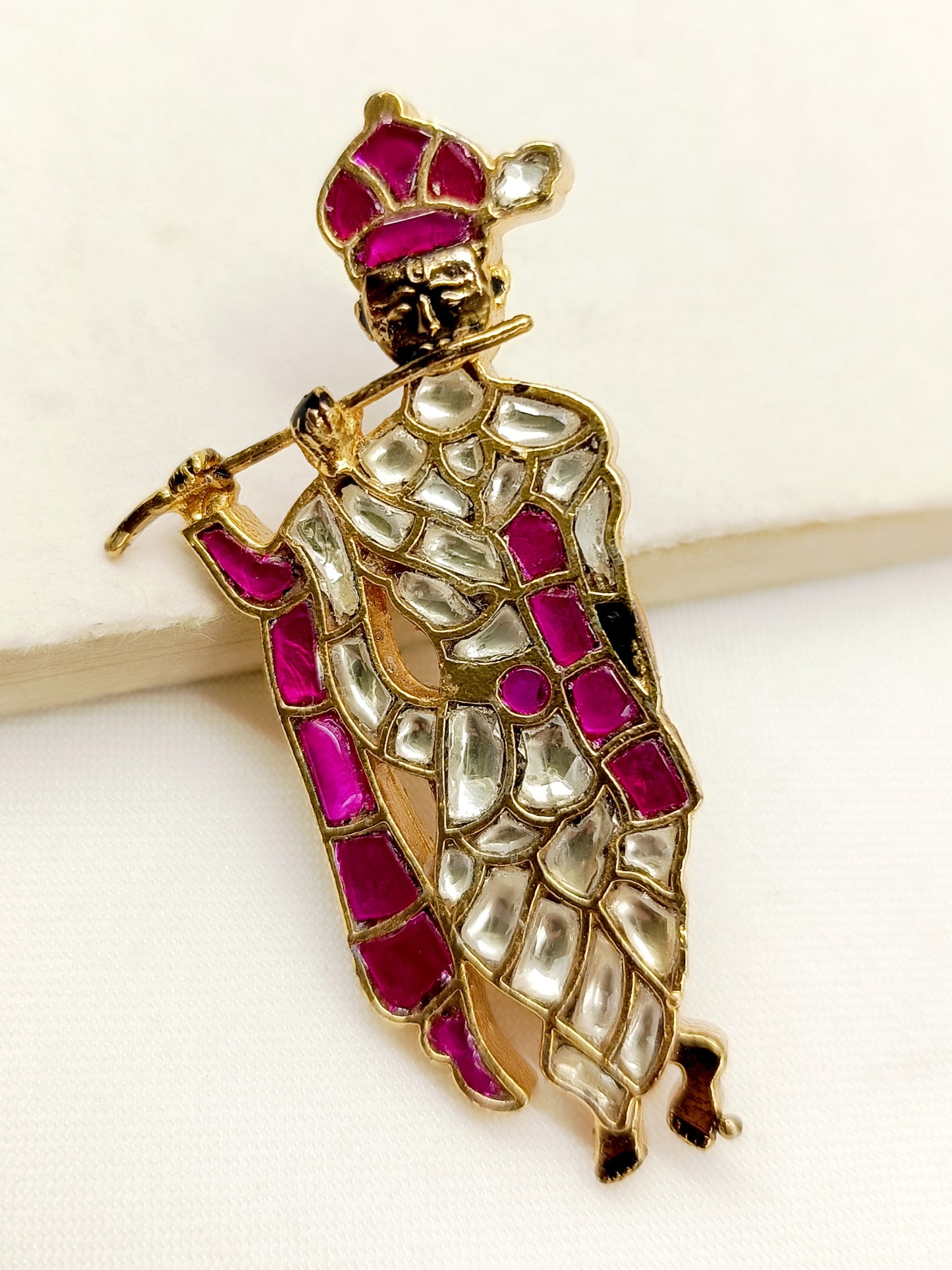 Indu Ruby Krishna Ji Brooch