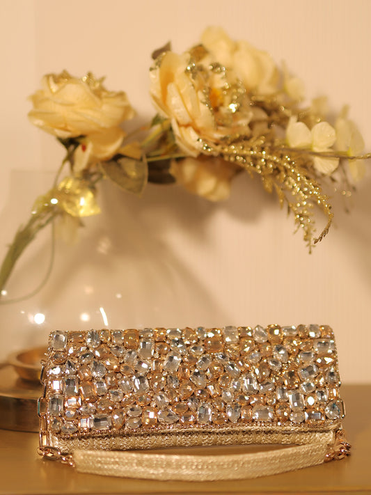 Siddhiksha Copper Evening Clutch