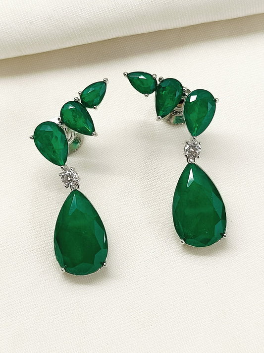 Anthea Green American Diamond Earring