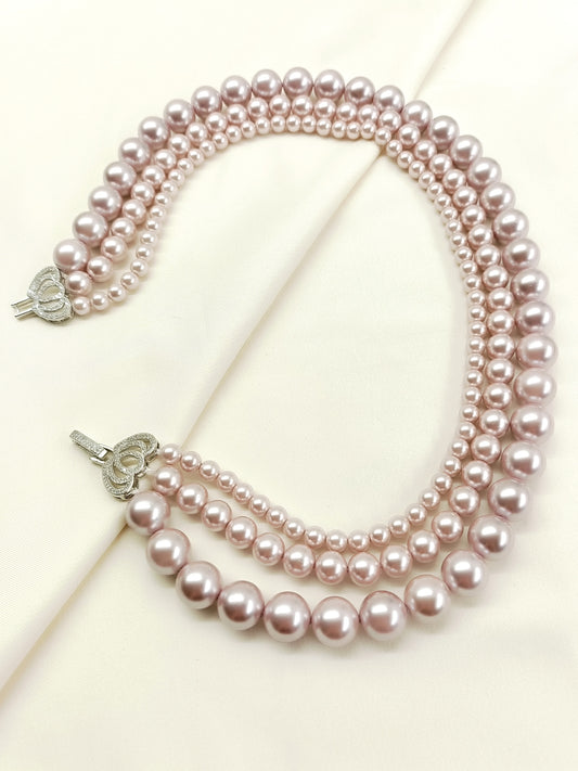 Maitreyi Pink Beads Neckpiece
