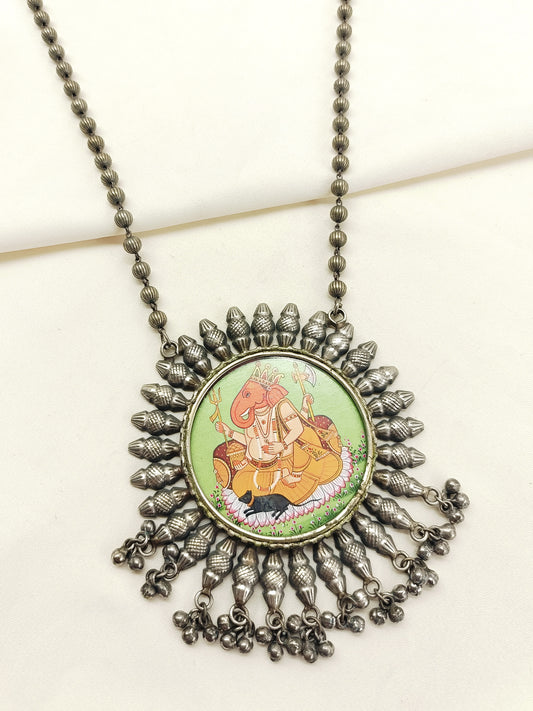 Trivia Multi Colour Oxidized Neckpiece