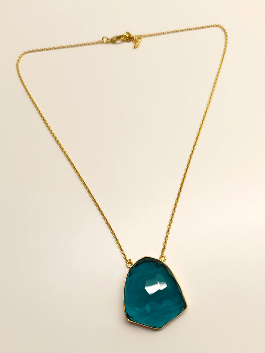 Najma Blue Natural Stone Neckpiece