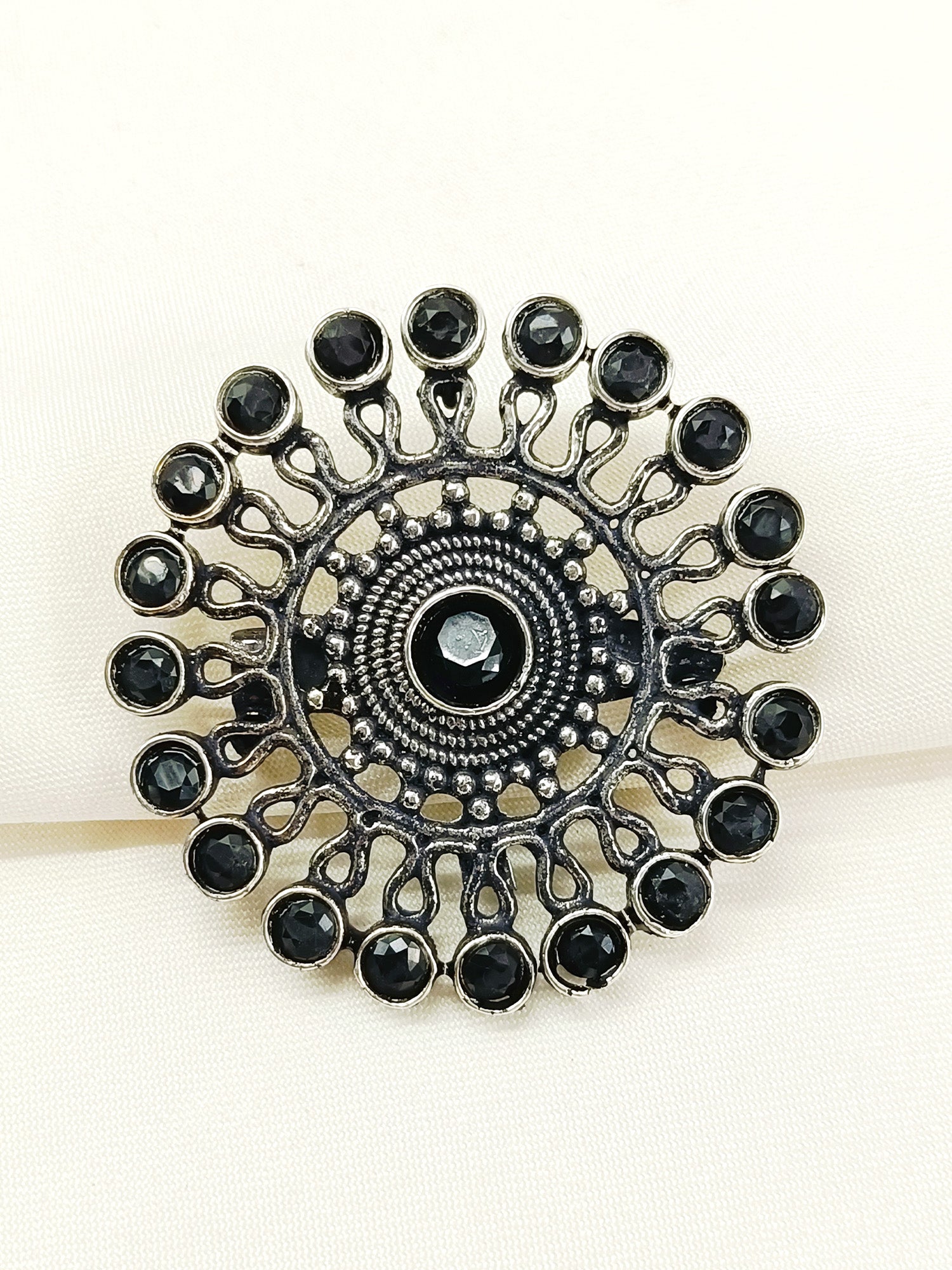 Oxidized Brooches