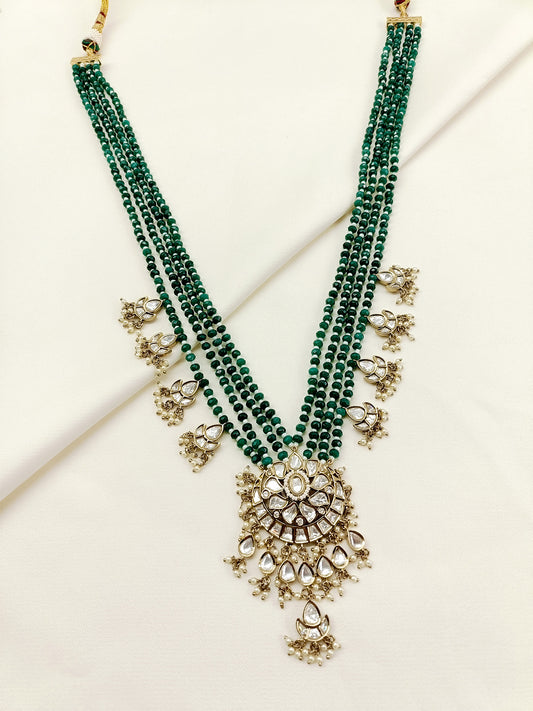 Jayash Green Groom Beads Neckpiece
