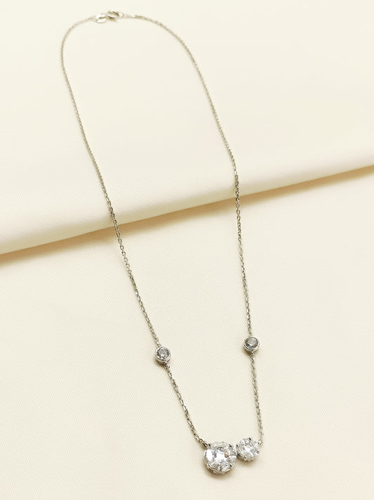 Urvita 92.5 Silver Swarovski Stone Pendal