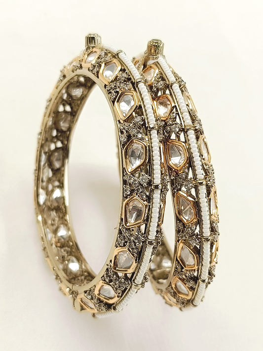 Brinley White Victorian Bangles