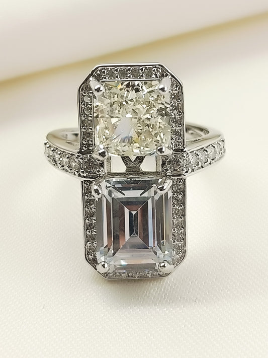 Sharvari White American Diamond Finger Ring